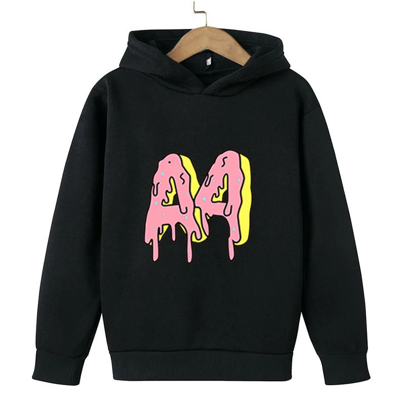 

2022Summer A4 Merch Child Hoodie Pants Suit Boy Girl Sweatshirt Tops Quality Kids Baby Clothing Print A4 Donuts Sleeve Length