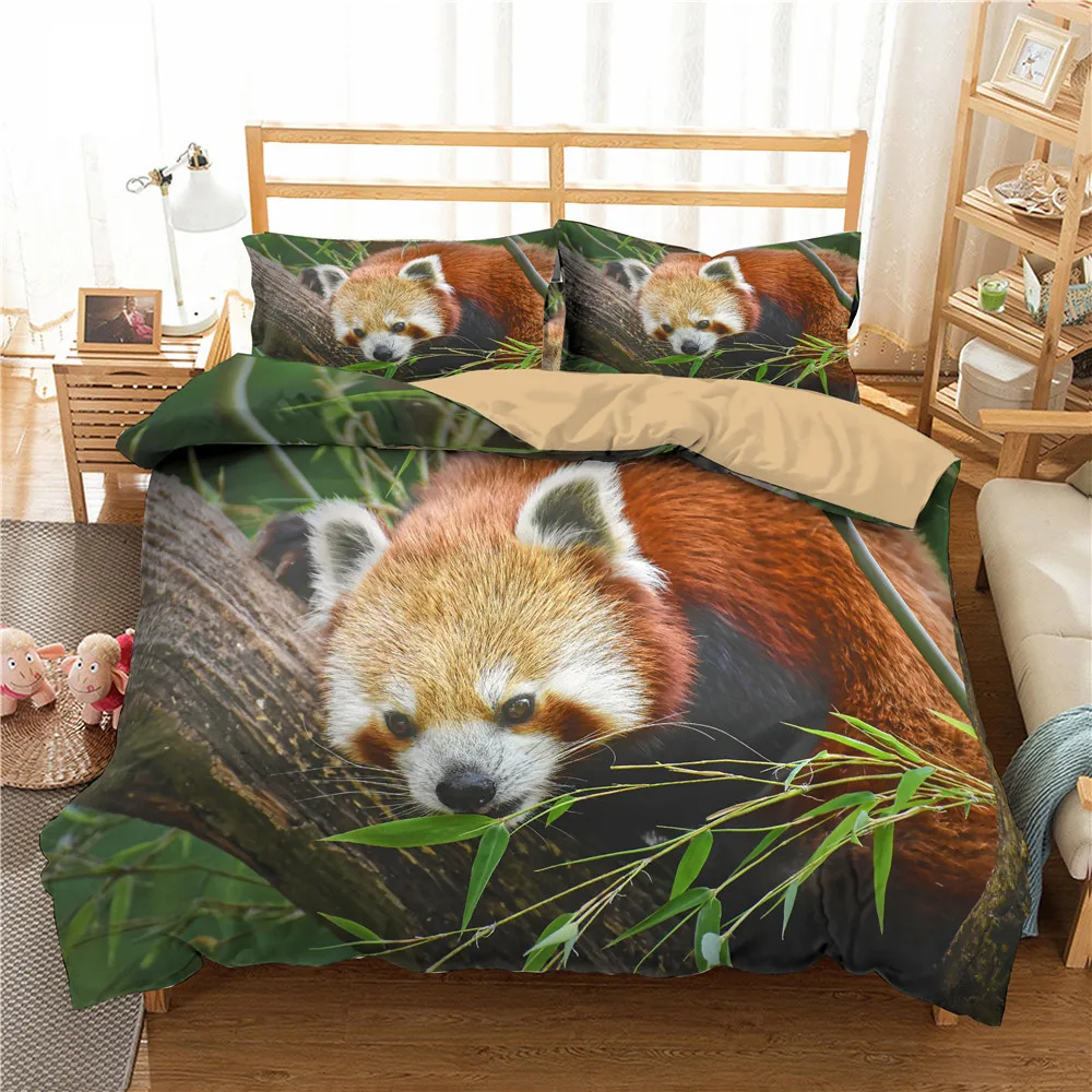 

3D Bedding Sets Brown Bear Cute Animal Duvet Quilt Cover Set King Queen Full Home Texitle Comforter Pillowcase