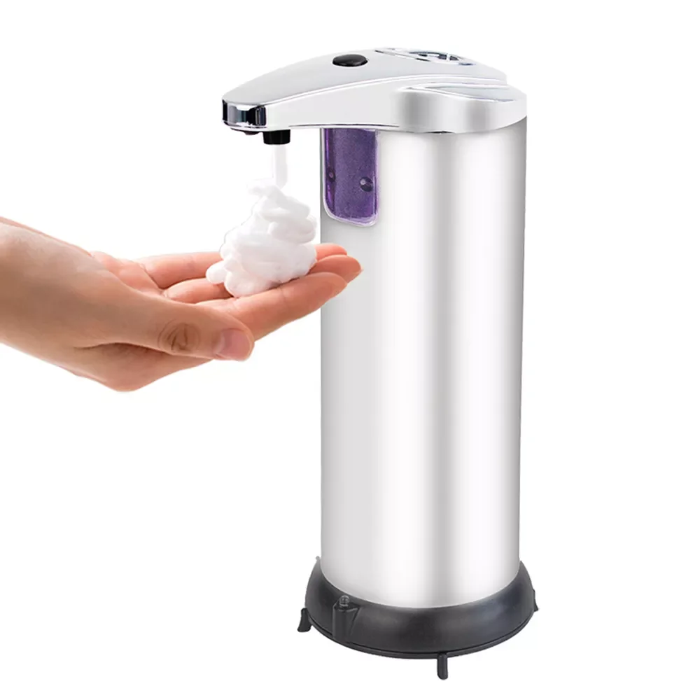 

Automatic Soap Dispenser 250ML Stainless Steel Liquid Soap Dispenser Automatic Induction Hand Washer Dispenser Kitchen Bathroom