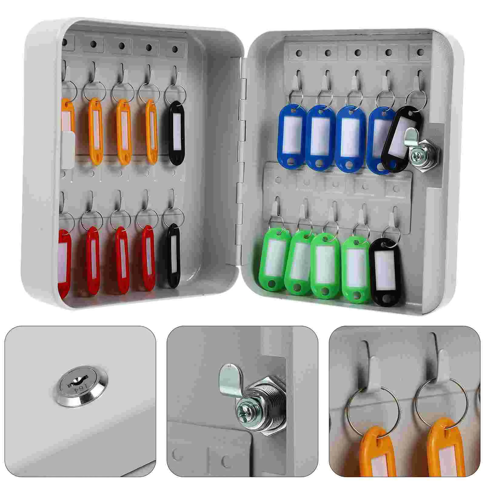 

Key Steel Cabinet Key Box Wall Mount Key Management Box Key Lock Box