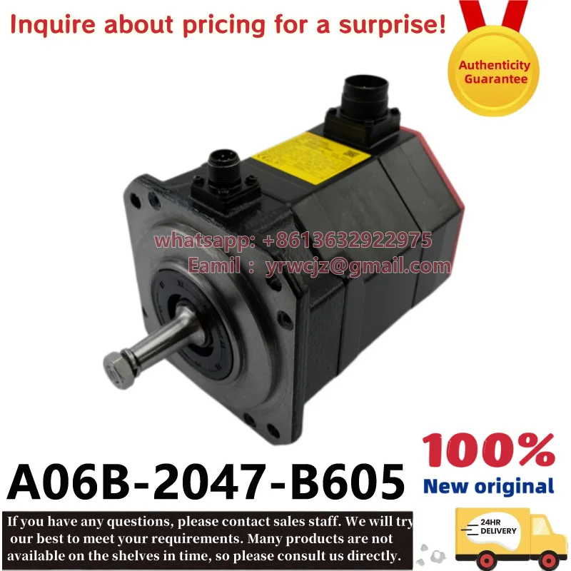Фото Оригинальный серводвигатель переменного тока FANUC A06B-2047-B605 aiSR10/4000-B 2.0кВт №2