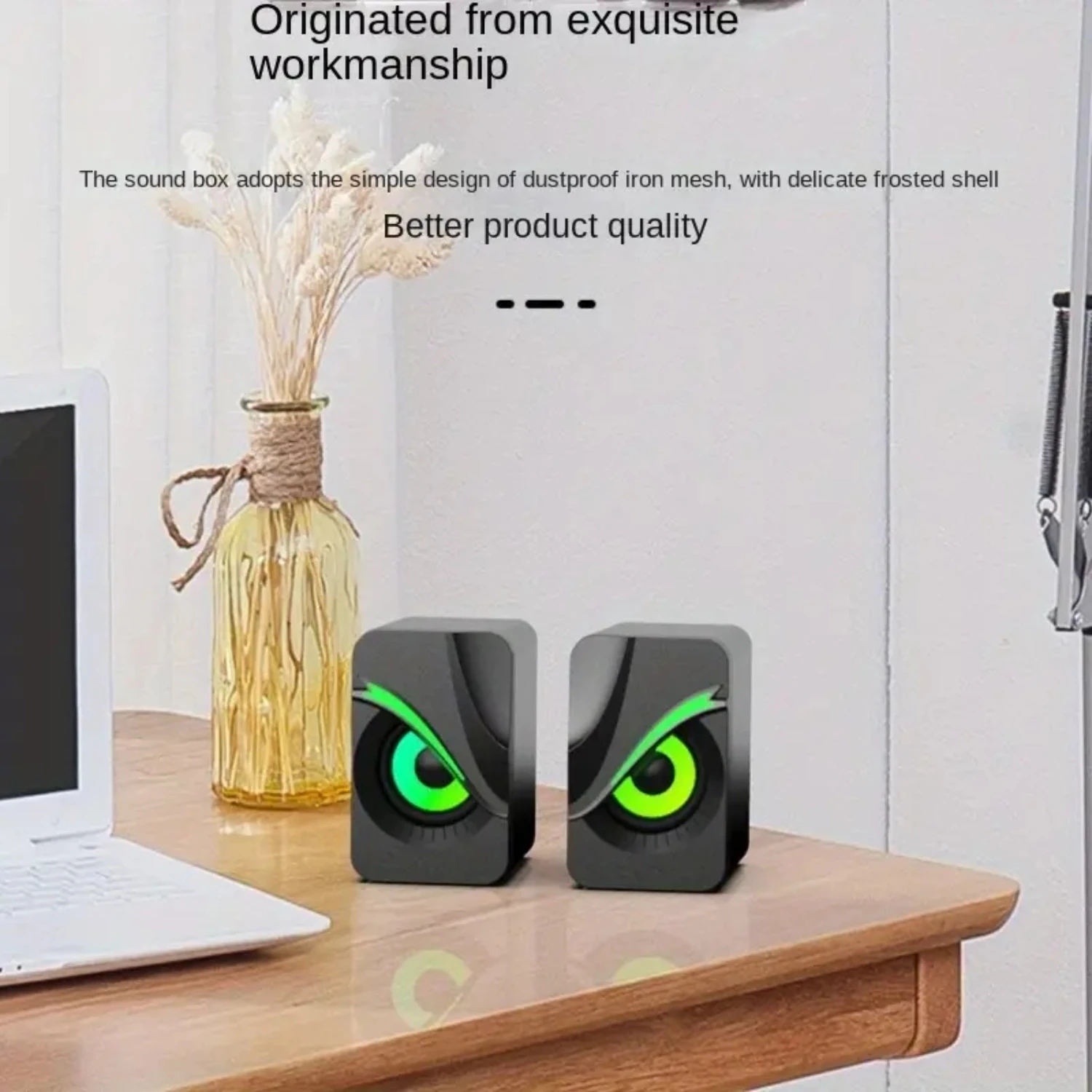 Смарт-часы Altavoces Para Ordenador Caja De Sonido Microfono Estereo HIFl USB Concable Con Luz Escritori