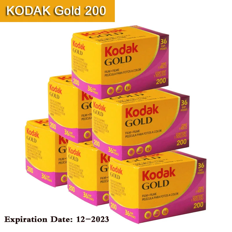 

1/2/3/5/6/10 Roll KODAK GOLD 200 35mm Film 36 Exposure per Roll Fit For M35 / M38 Camera (Expiration Date: 12/2023) Classic Film