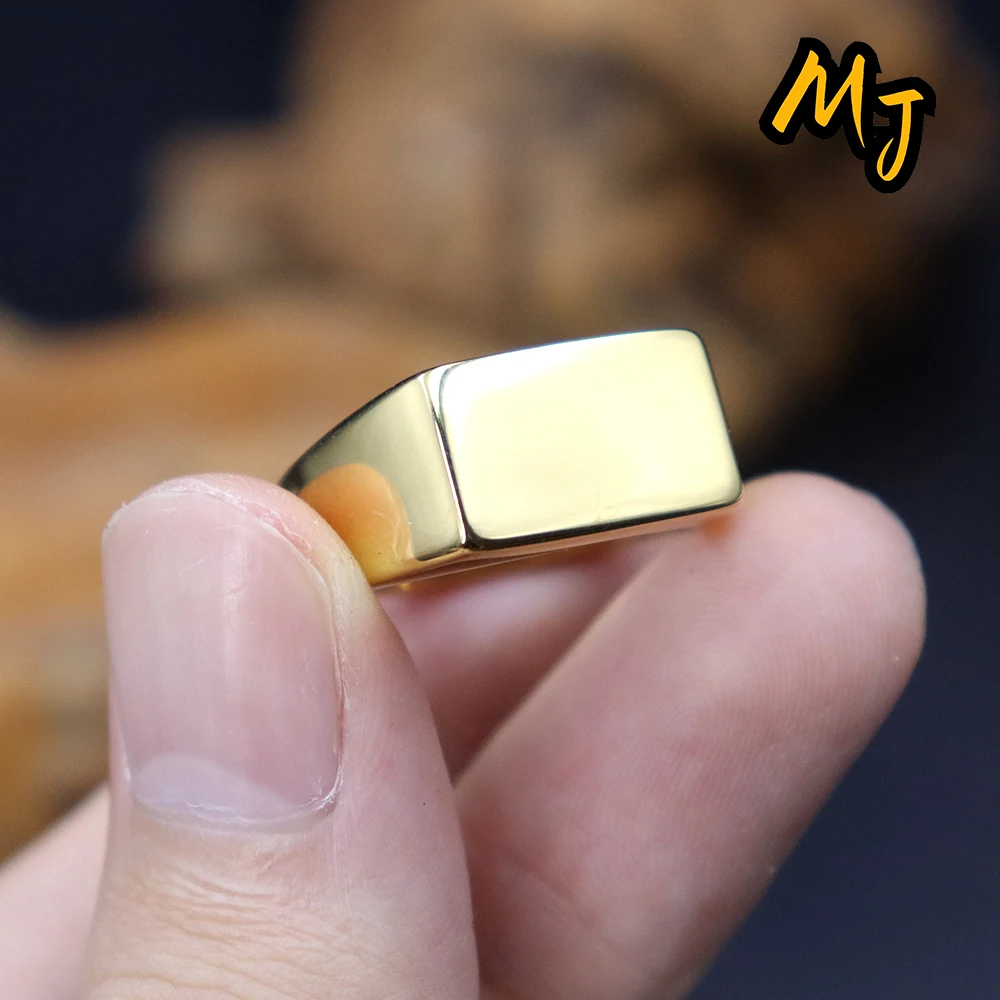 

Retro Unique Geometric Square Ring for Men Women Stainless Steel Fashion New Square Matte Classic Ring Gift Jewelry Wholesale