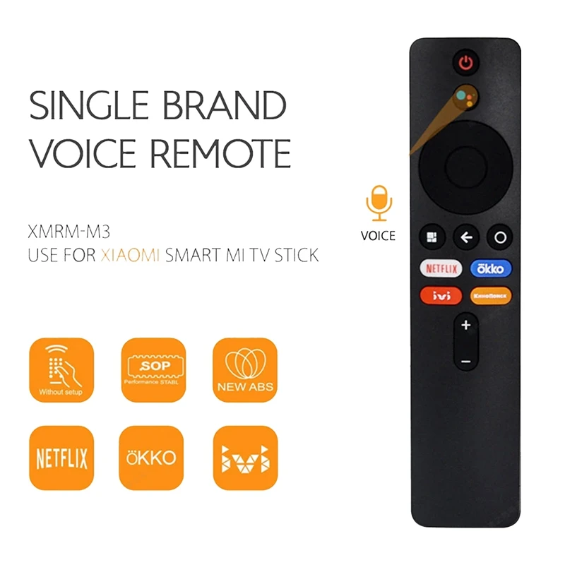 Цельный сменный голосовой пульт XMRM-M6 подходит для Xiaomi Mi TV MDZ-24-AA L32M6-6ARG L55M6-ESG L55M6-ARG