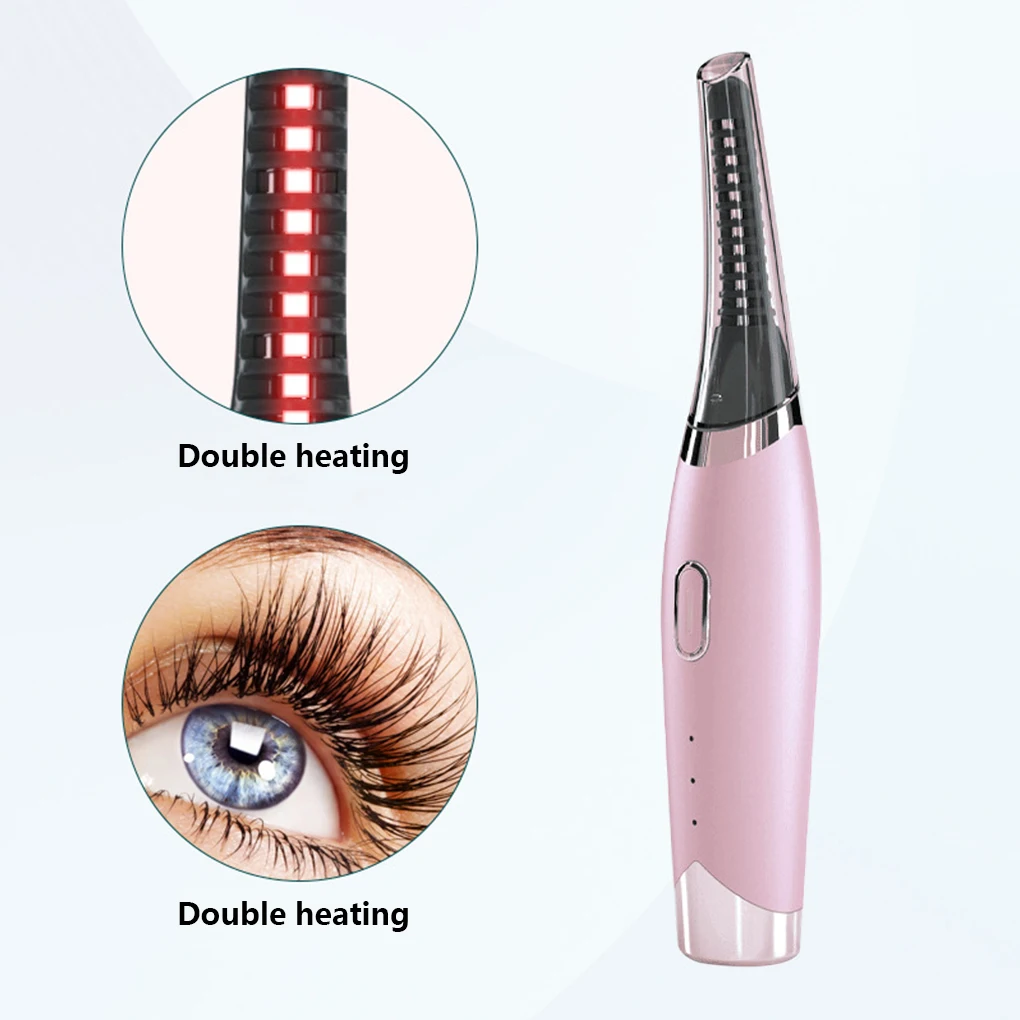 

Electric Eyelash Curler 3 Gears Hand Type Long Lasting 200mAh 2.9W Silicone Cover Eyelashes Curling Brush Makeup Tools