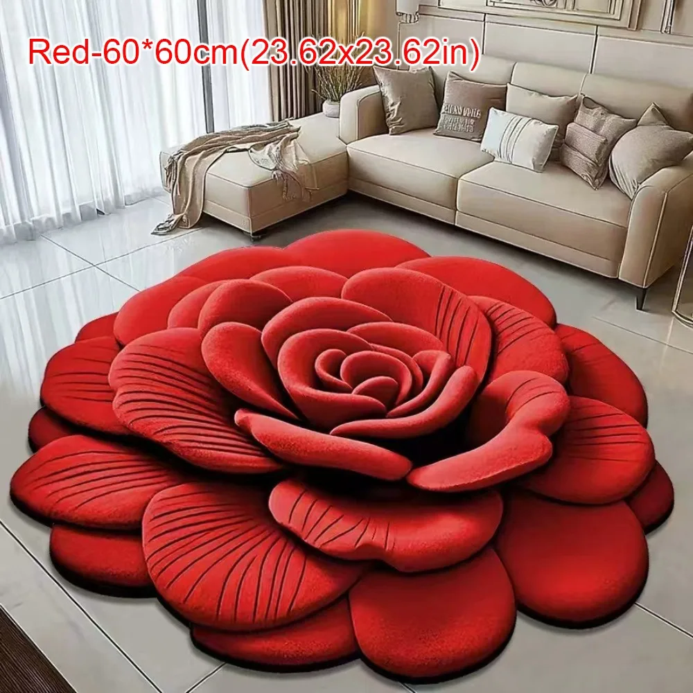 

Цветочный ковер из хрустального бархата 40x40 см/60x60 см