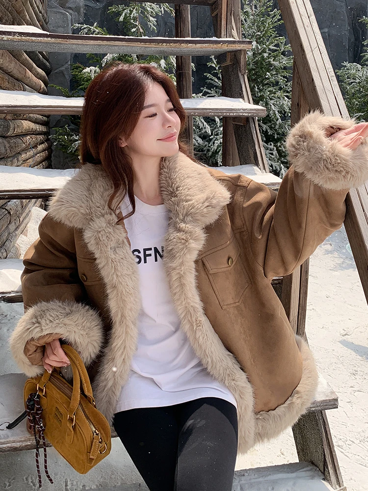 Maillard кофейного цвета верхняя одежда из овечьей шерсти женская зимняя