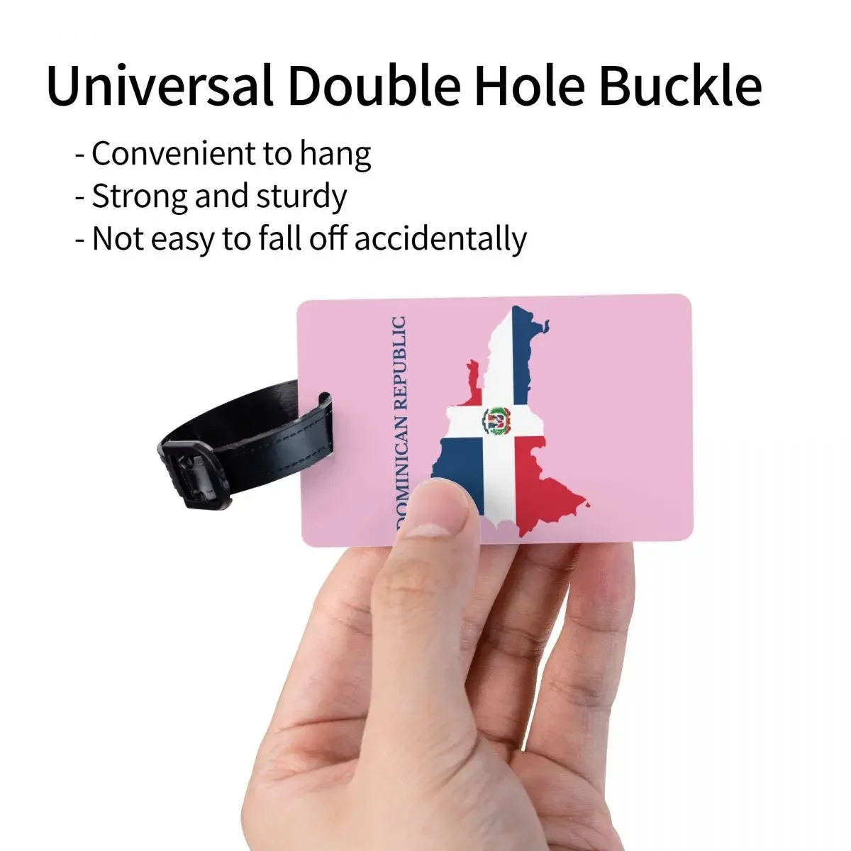 Пользовательский флаг с картой Доминиканской Республики багажная бирка на