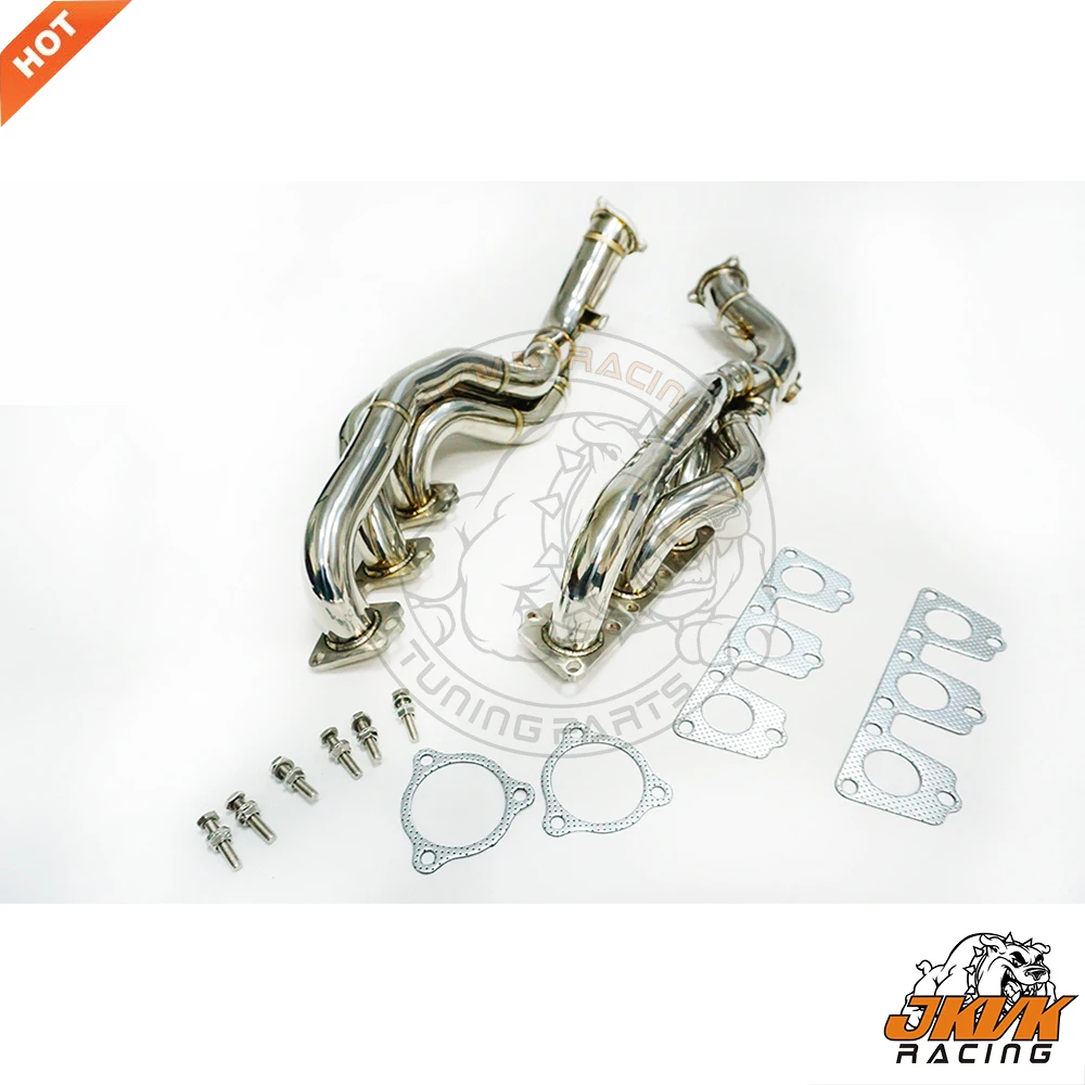JKVK гонки SS304 42 мм OD Длинные трубки головки для S4 S5 A7 A8 B8 Q5 SQ5 3.0L TFSI V6