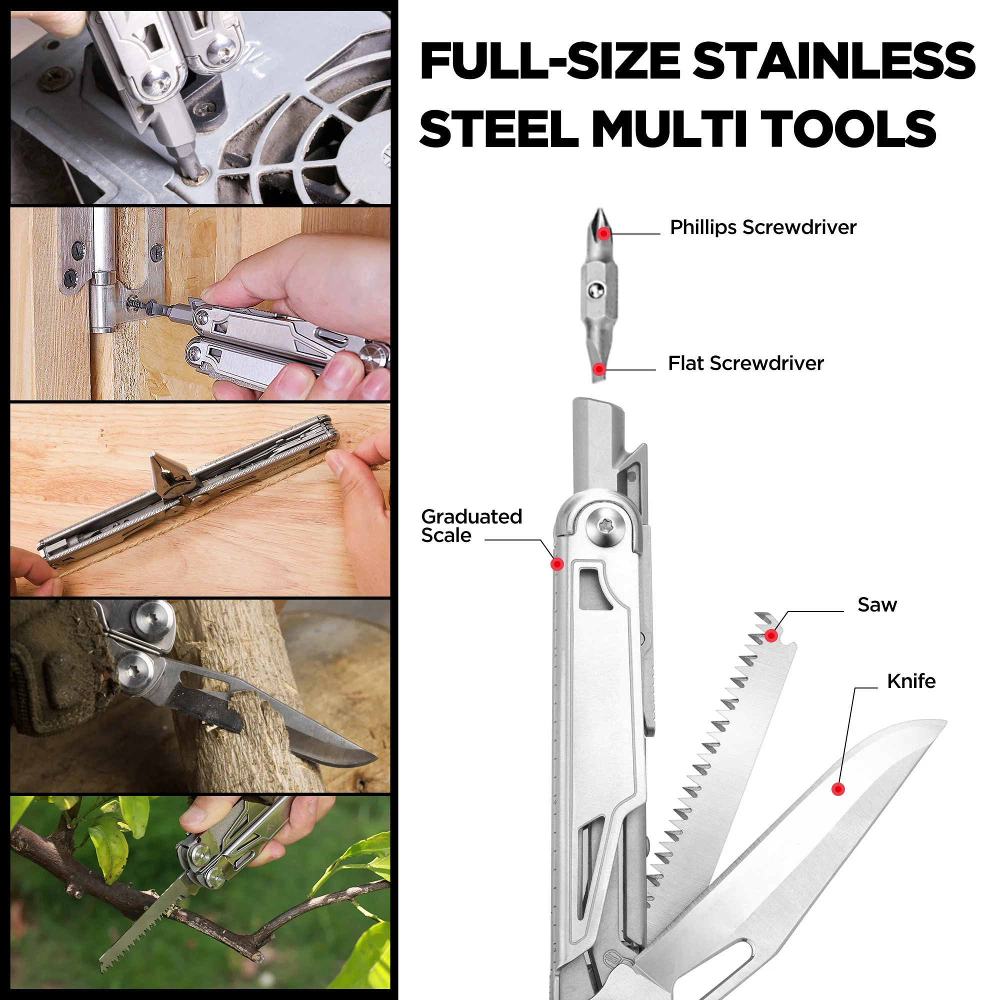 Швейцарские технологии 16 в 1 многофункциональные плоскогубцы для зачистки