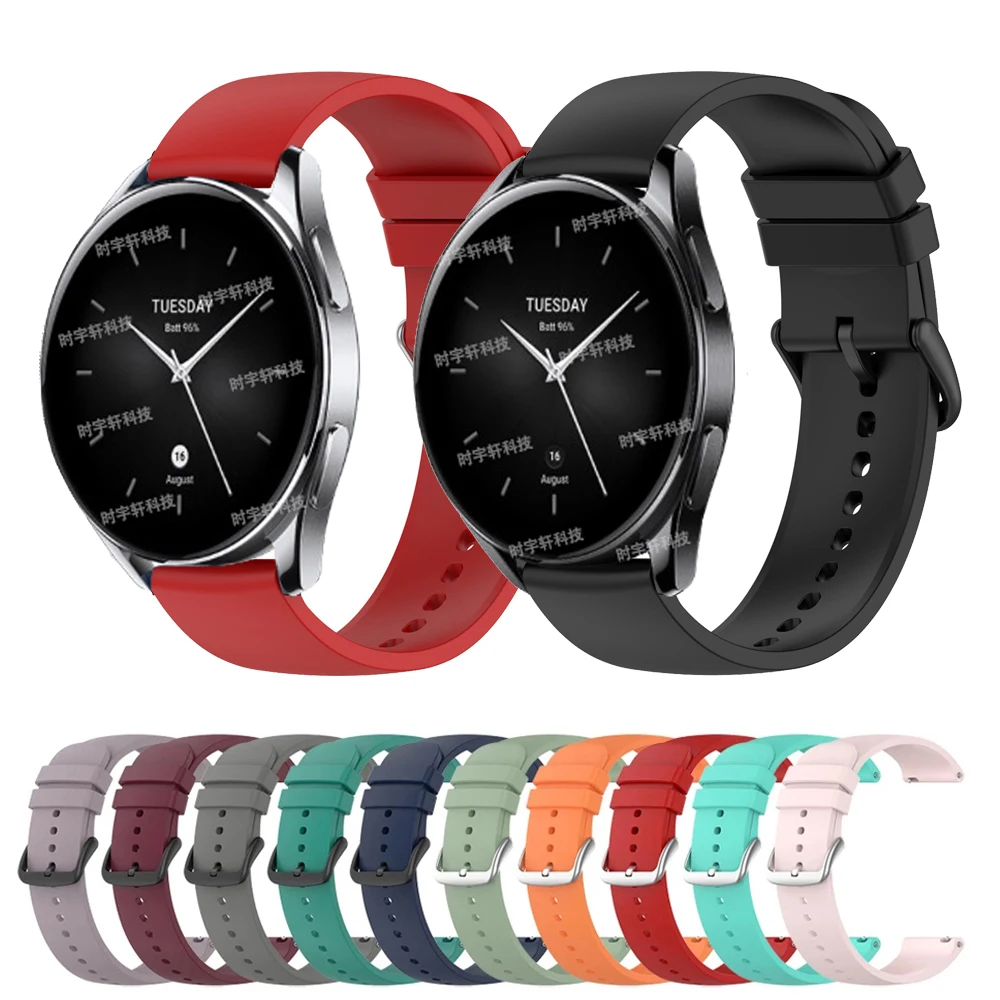 

Ремешок сменный силиконовый для Xiaomi Watch S2 42 мм 46 мм/S1 Pro/Color 2, спортивный браслет для Realme Watch S Correa, 22 мм