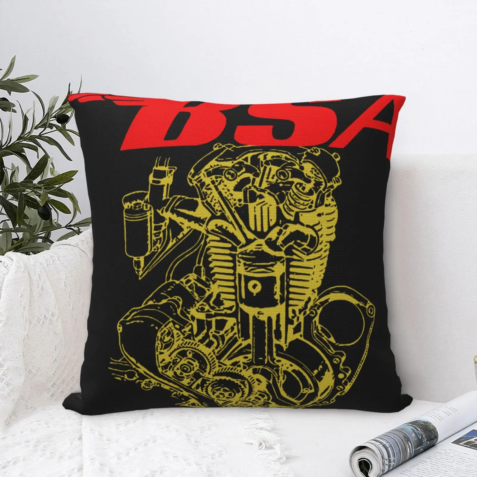 

Bsa мотоциклетная старинная подушка для мужчин, чехол для дивана, декоративная подушка для гостиной, аниме дивана, декоративная подушка