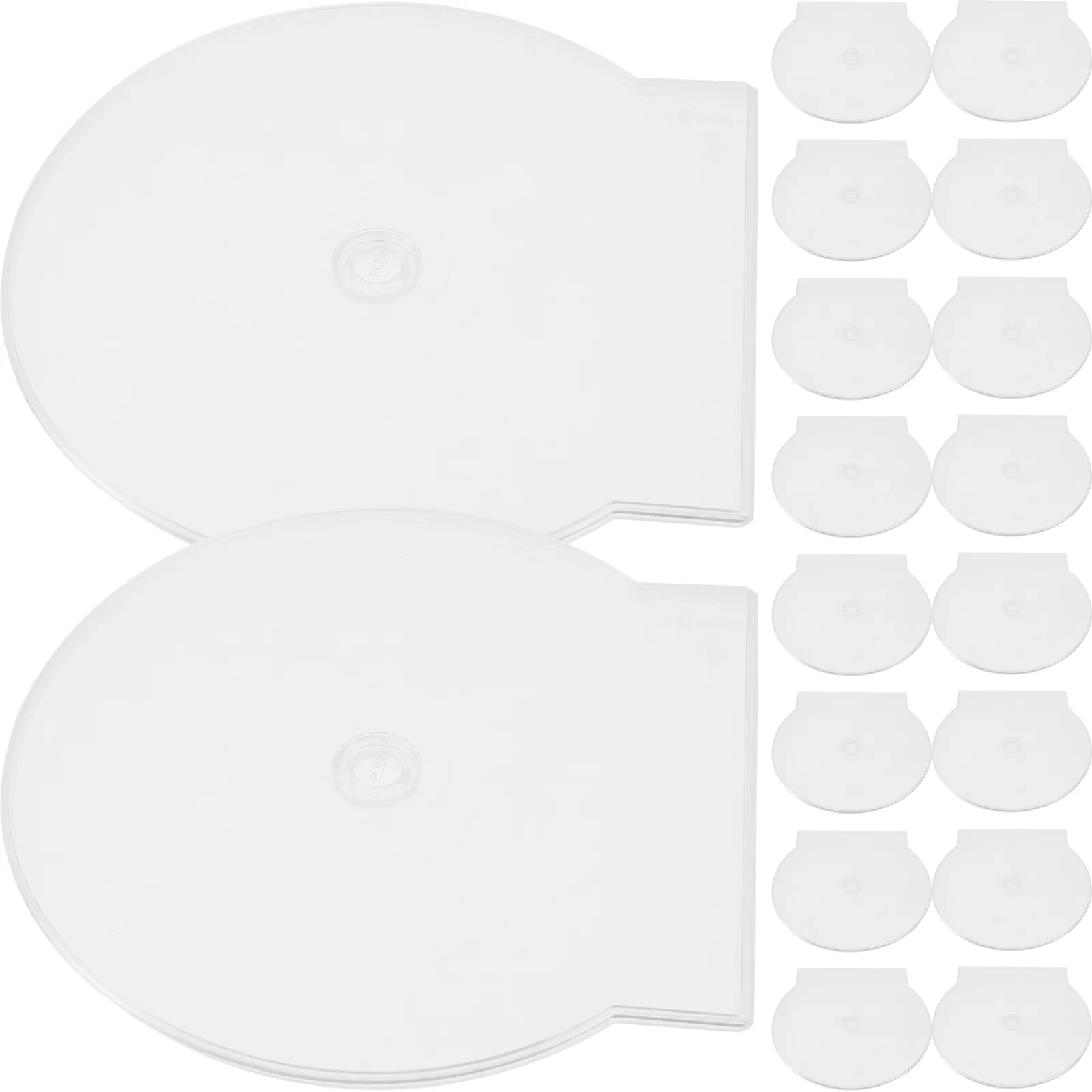 20 шт. чехол для компакт-дисков прозрачный хранения DVD держатель дома коробка