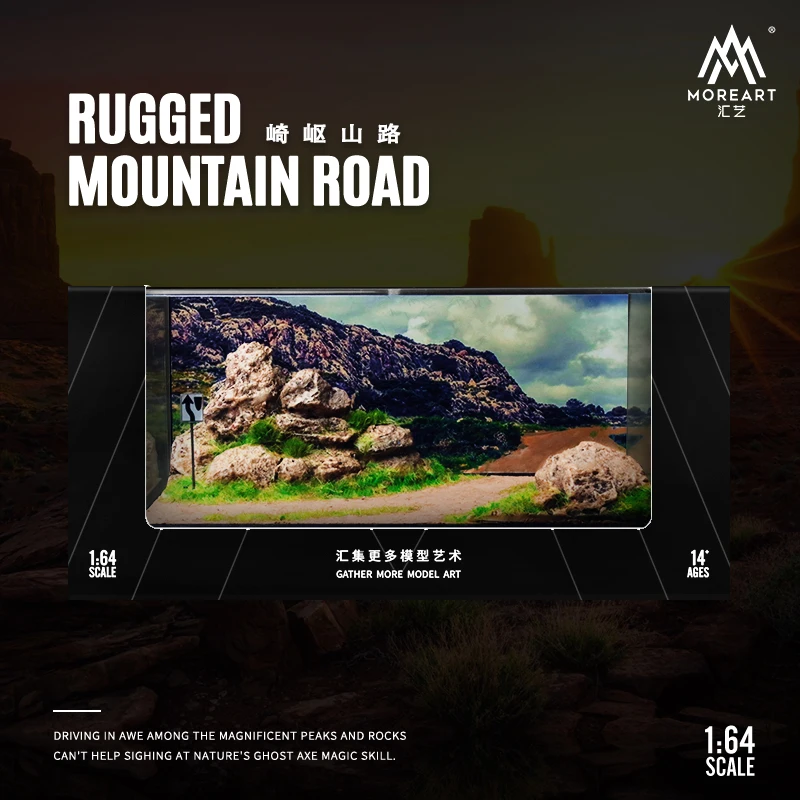 

**Pre-Order** TIME MICRO MoreArt 1:64 Rough Mountain Diorama Case with Jeep Wrangler