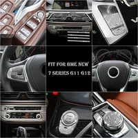 silvery crystal multimedia button caseignition engine start coverac switch knob cover trim fit for bmw 7 series g11 g12 16 20