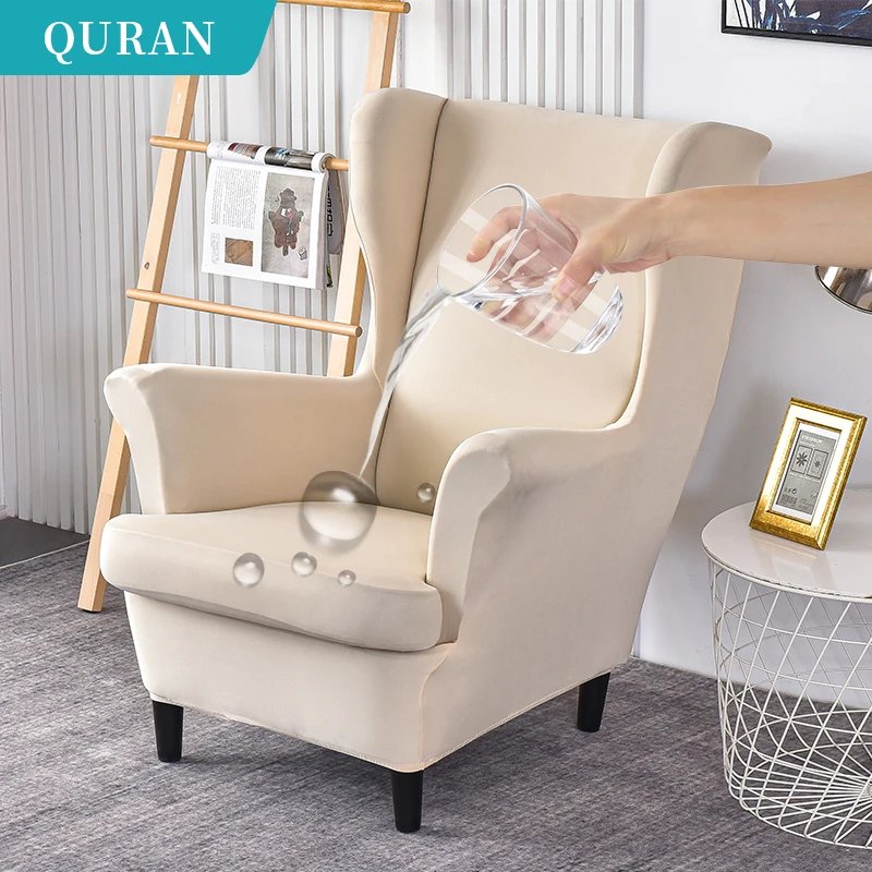 Cover+seat Cushion Cover Waterproof Wing Chair Cover Stretch
