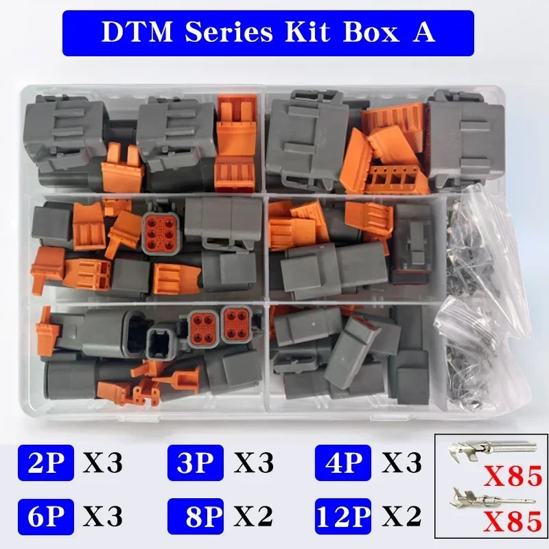 1/5/10 коробок Deutsch DTM Series Kit Ремонтный ящик для инструментов DTM06-2/3/4/6/8/12S DTM04-2/3/4/6/8/12P