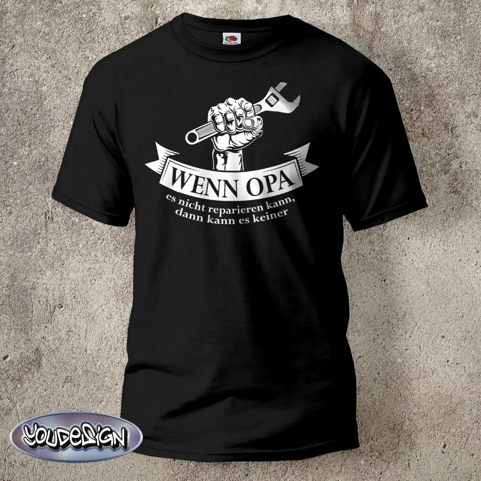 Фото Футболка Opa Geschenk Rente Ruhestand для мужчин, рабочих, пап, размер S-5XL, винтажная, с эффектом потертости, дизайнерская одежда, мужская мода, унисекс, повседневная. №1