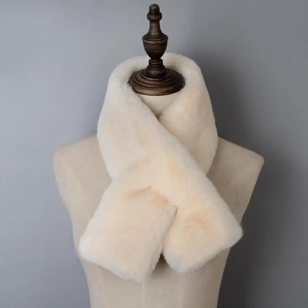 

Wrap Scarf Pretty Wrinkle-free Double-sided Fall Winter Ladies Cross Wrap Scarf for Everyday Life Cross Scarf Neck Warmer