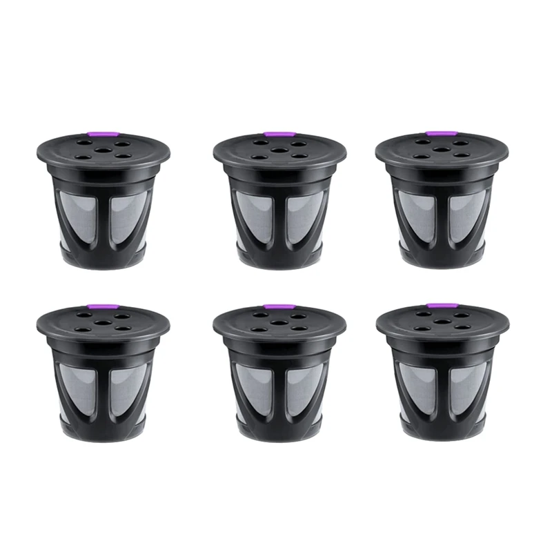 

6PCS Reusable K Cup Compatible With For Single Serve Coffee Maker Refillable K Cups Coffee Filters