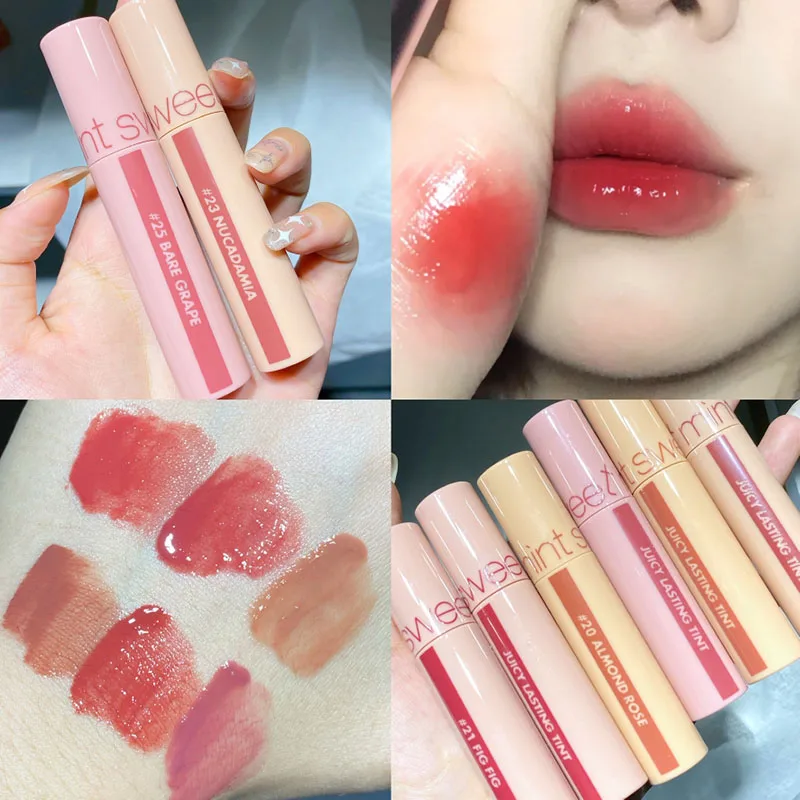 

Moisturize Mirror Lipstick Sweatproof Lip Tint High Color Rendering Lip Ink Lip Gloss Lasting Lip Plumper Lips Makeup