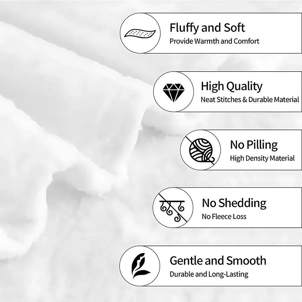 Плюшевое Одеяло We Bare Bears Нечеткая Теплая Зимняя Стеганая Длиной До Колена