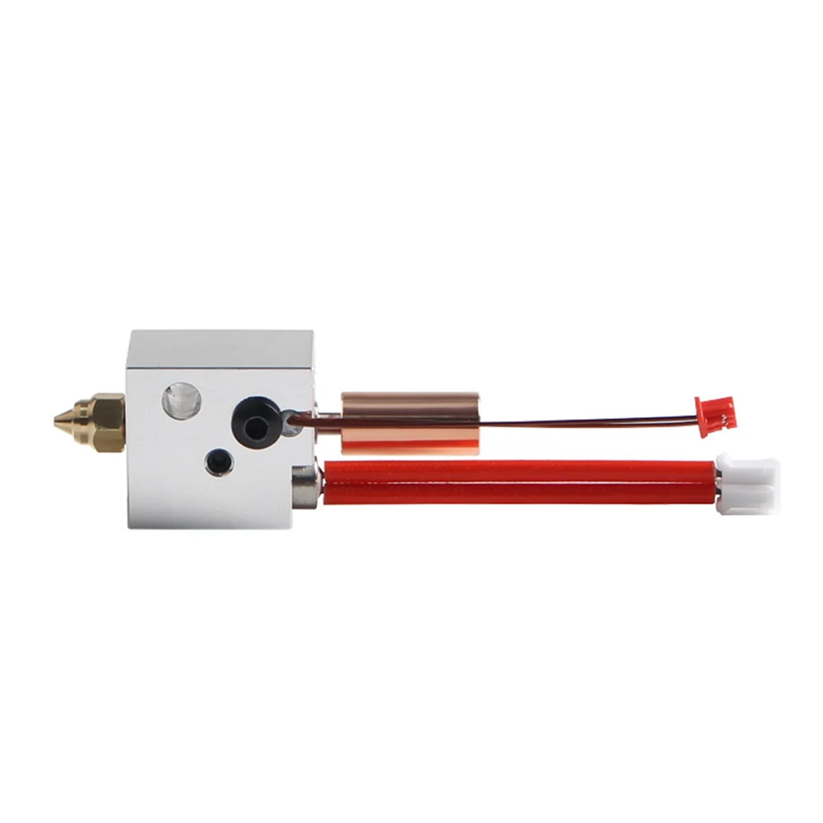 Фото A27U Hot SV06 Plus Hotend Kit Металлический комплект Hotend с высоким расходом 0,4 мм Латунное сопло Аксессуары для 3D-принтера для SV06 Plus SV07 SV07 Plus №4