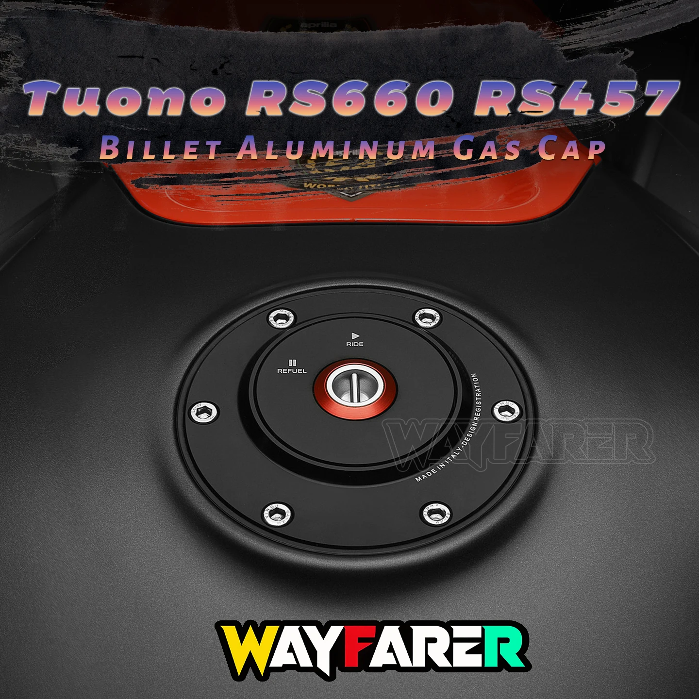 Фото Запчасти для мотоциклов RS660 / EXTREMA / Factory Tuono 660 Factory RS457 RS 660 457 2020-2026: Крышка топливного бака №1