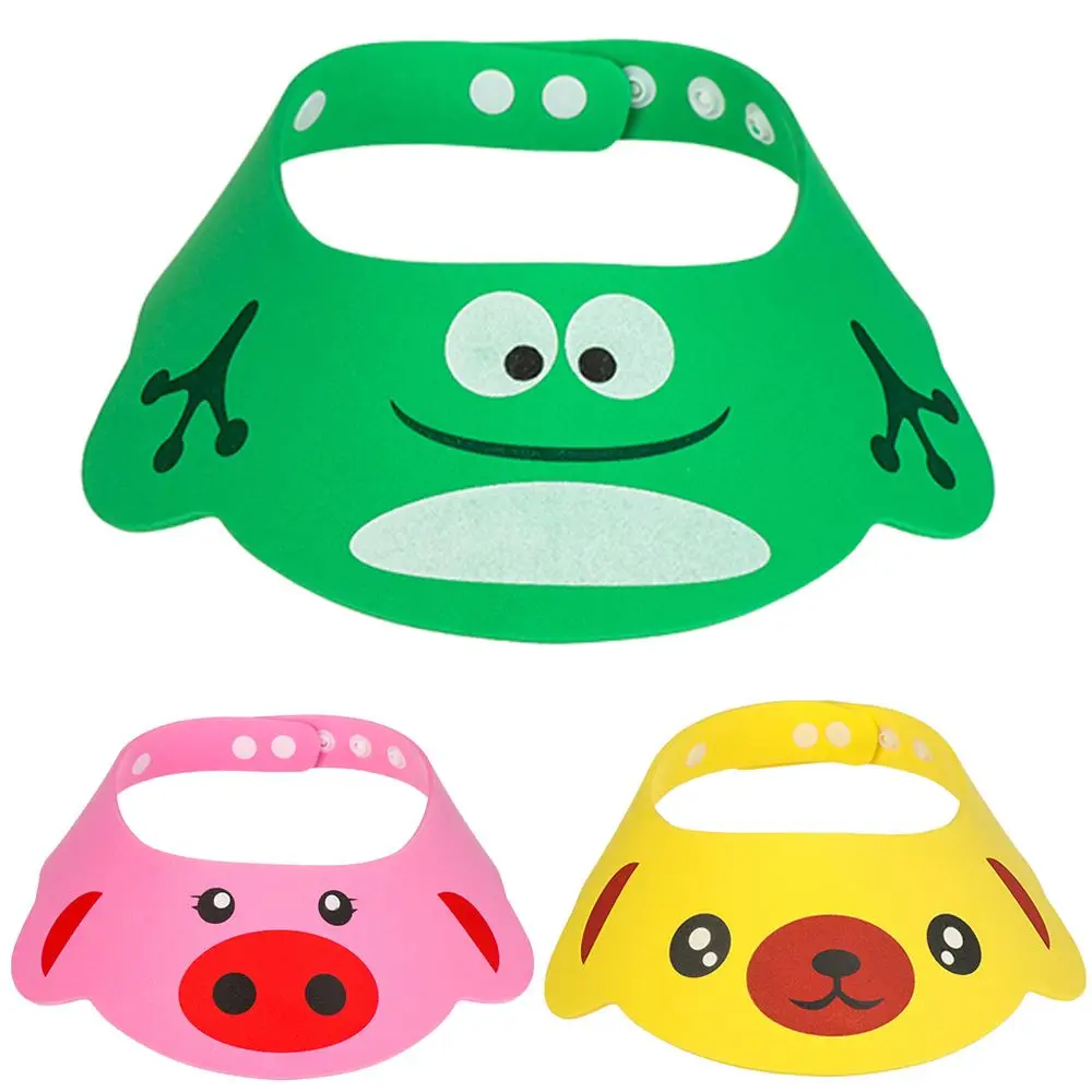 

Регулируемая Водонепроницаемая портативная шапка для защиты глаз от шампуня, козырек для ванны, шапка для душа для ребенка, защита для мытья волос