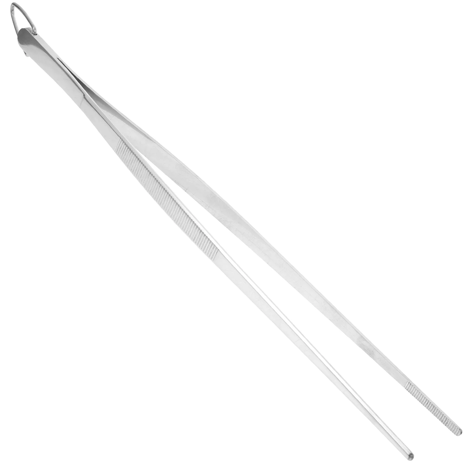 

Stainless Steel Tweezers Food Picking Facial Tool Precision Tongs Metal Kitchenware Reusable Sharping Tip Pointed