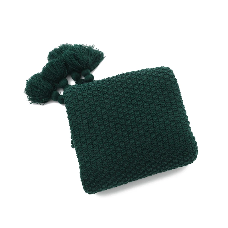 

Nordic Knitted Blanket Travel Blanket Leisure Sofa Throw Blanket With Tassels Air Conditioner Blankets 130*170/150*200/150*240cm