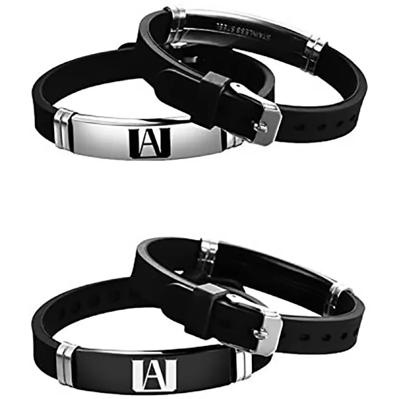 Популярные Аниме аксессуары Bakugou Katsuki браслеты из нержавеющей стали аниме