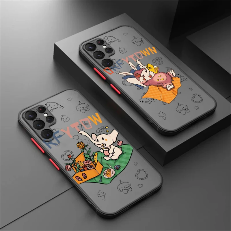 Детский прозрачный чехол для Samsung A53 A52 A33 A32 A51 A71 A21S A13 A73 A50 A22 A12