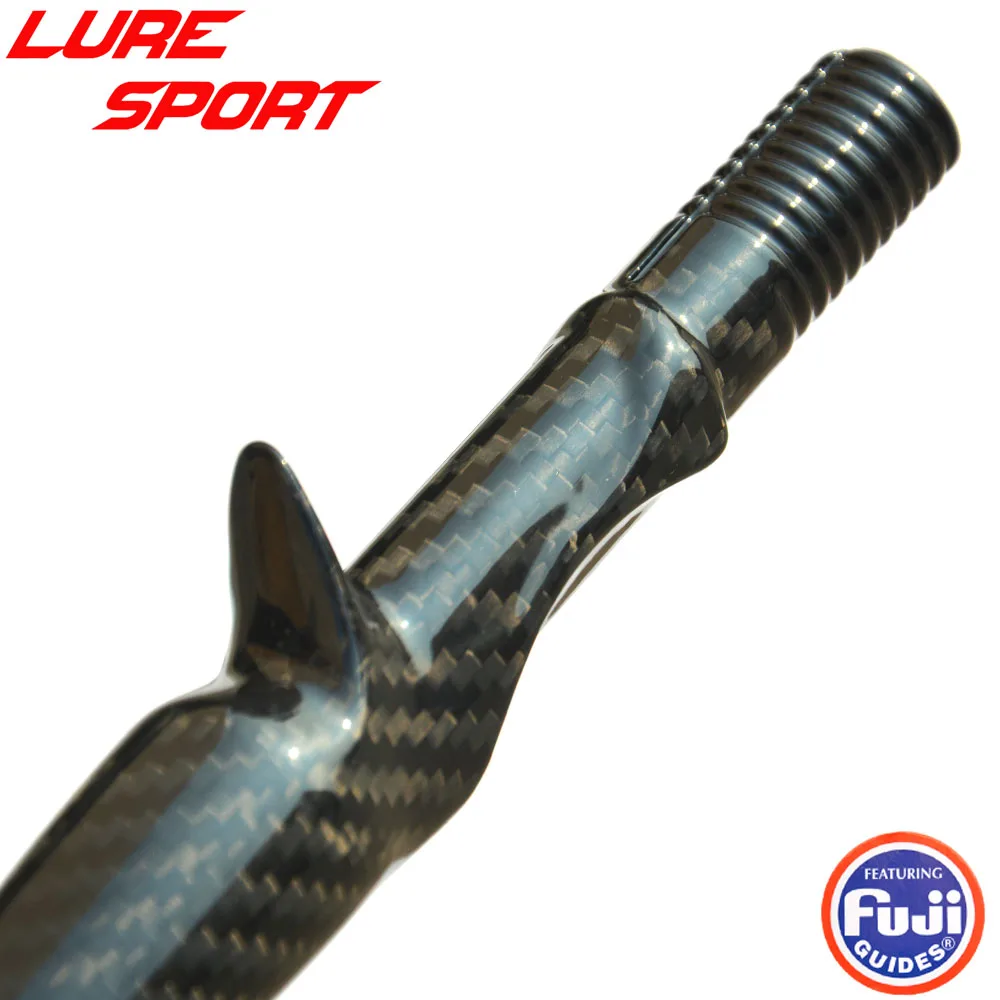 LureSport 3K woven Carbon Unibody 35cm Cast Reel Seat Grip handle Triangular Butt FUJI KDPS16 Rod Building component Repair DIY