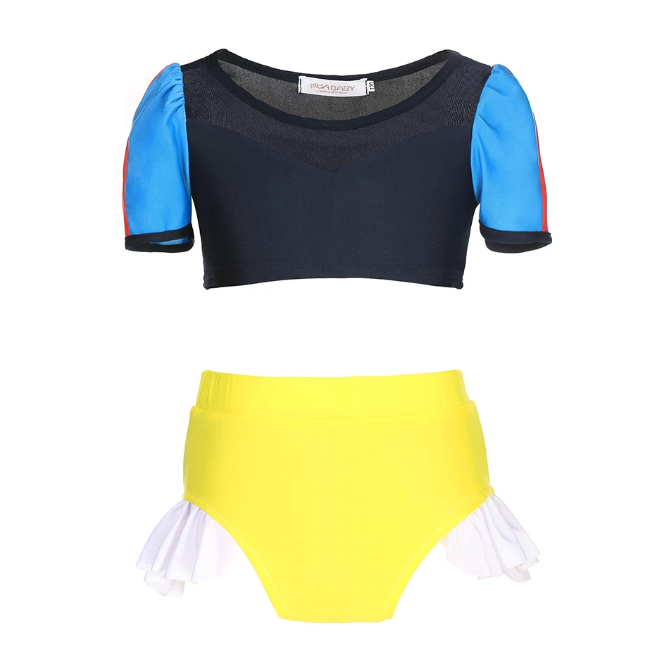 Купальник для девочек 3-10 лет летняя одежда плавания модное Гавайское бикини с