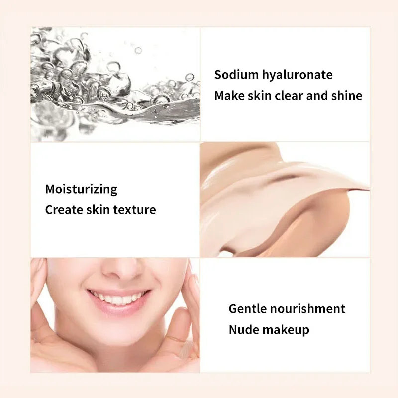 BIOAQUA BB крем для макияжа 3 цвета Мерцающая жидкость жирной кожи Природный