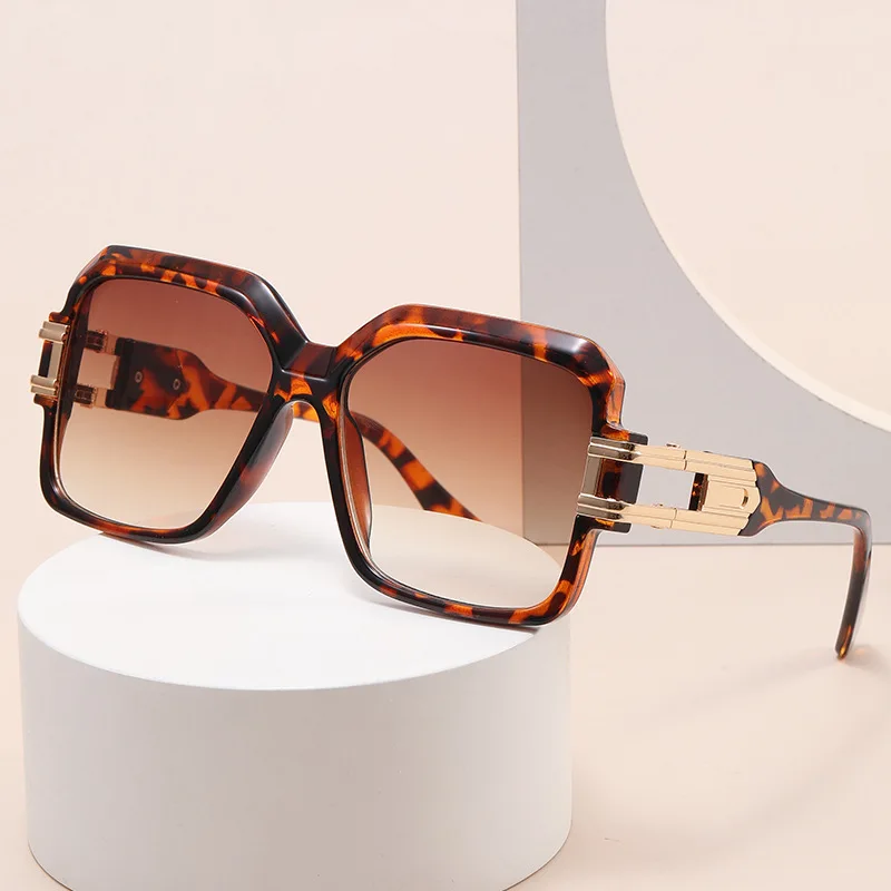 

High Quality Design Square Frame Sunglasses for Men Women Famous Fashion Driving UV400 Leopard Sun Glasses Unisex Eyewear Shades