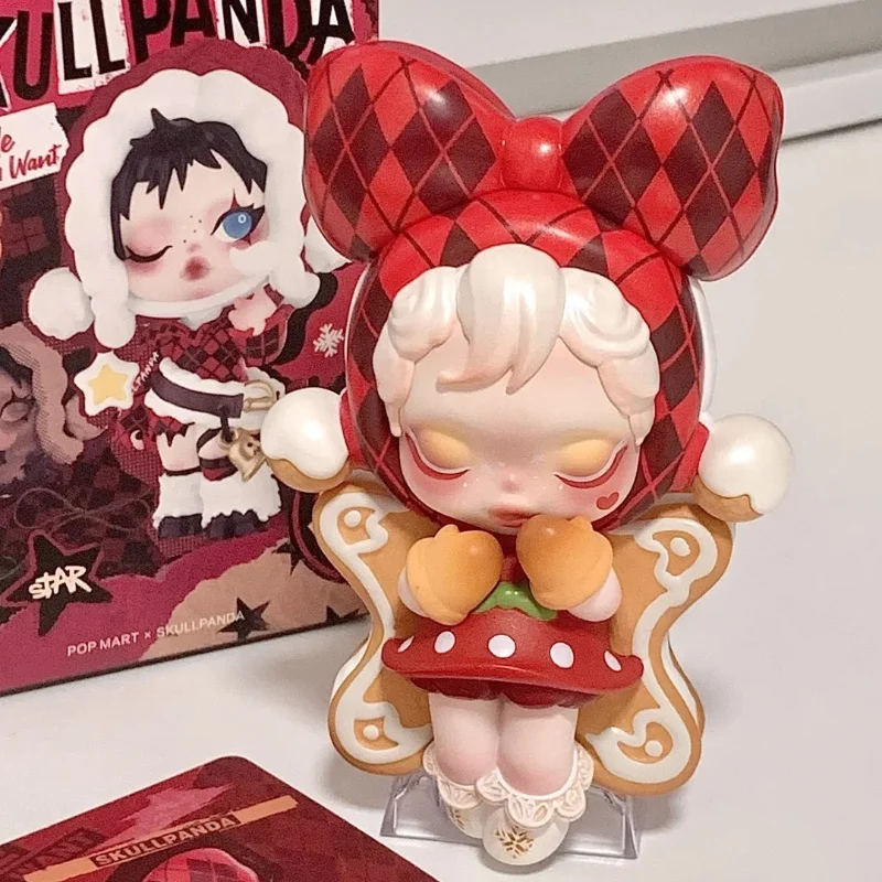 Подлинная слепая коробка Skullpanda Wishing Time Series Let It Snow Фигурка As I Wish Mystery Box