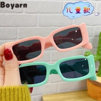 boyarn fashionable cool color frame gafas de sol childrens retro small frame snowflake decorative glasses for boys and girls tr