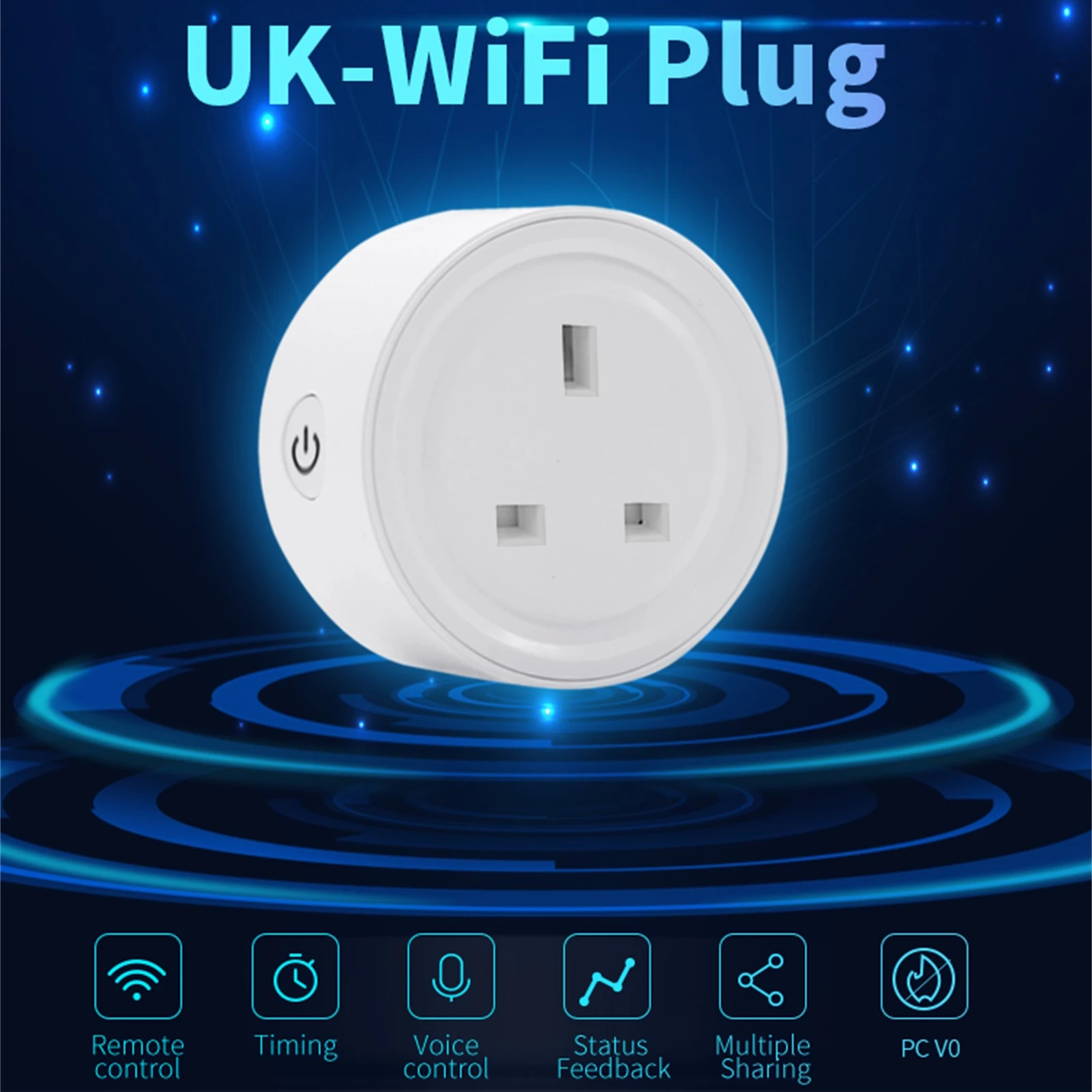 

WiFi Smart Plug Mini WiFi Outlet Socket Voice Remote Control And Timer Function No Hub Required Compatible With Alexas For Home
