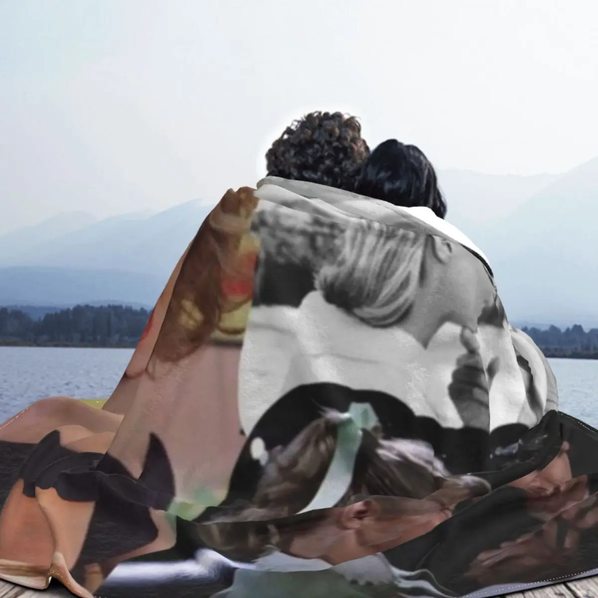 Одеяло шерстяное теплое для дома 80-70 лет