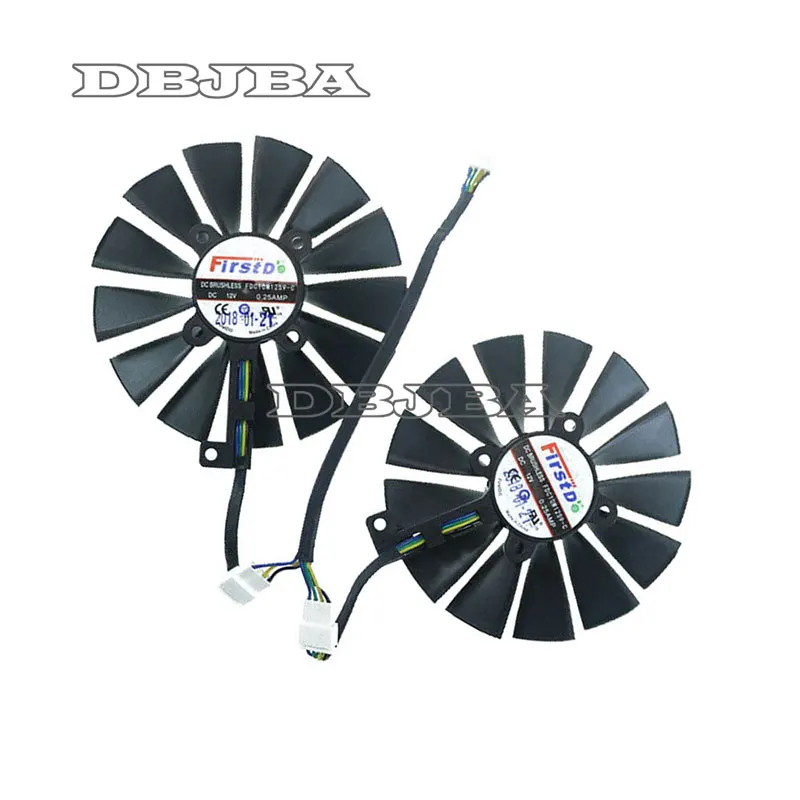 

2PCS FDC10M12S9-C Graphic Card Cooling Fan For ASUS DUAL RX580 O8G