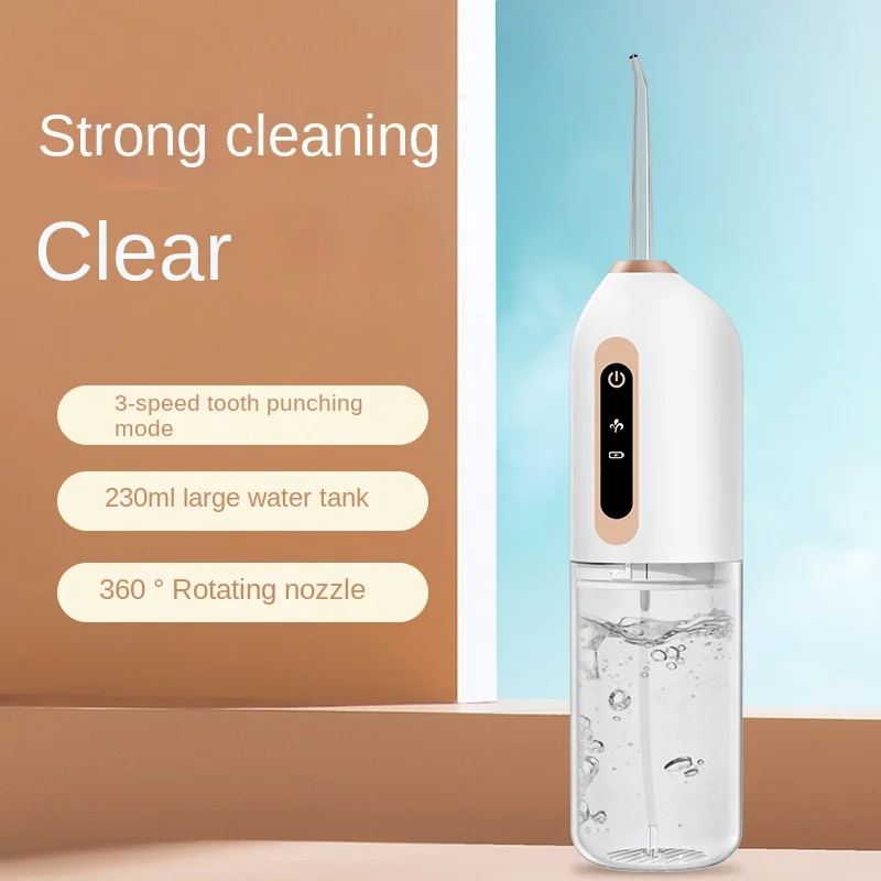 

Portable Oral Irrigator USB Rechargeable Capsule Water Flosser Adults Built-in Battery Dental Water Jet Teeth Cleaner Tools
