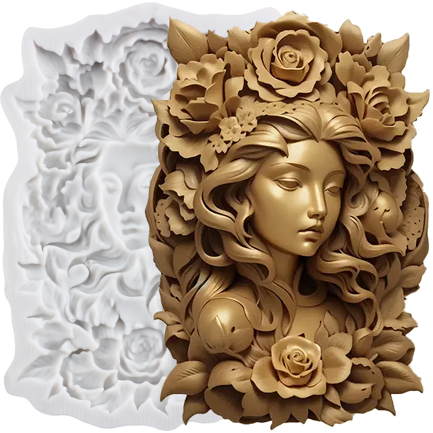 

Силиконовые формы для помадки Mujiang Flower Lady