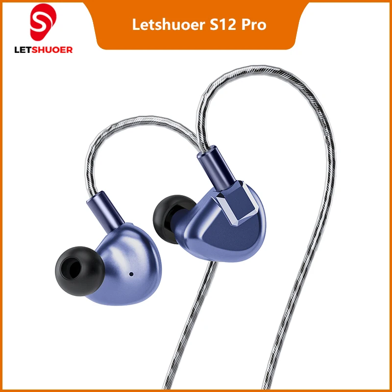 

Letshuoer S12 Pro HIFI Wired In Ear IEMs Earphone Headphone for Iphone High End Bass HI FI 14.8mm Planar Driver Fancier Monitor