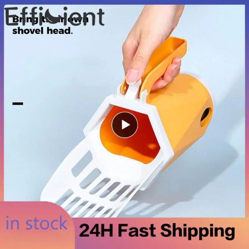 Self-cleaning Cat Litter Scoop Built-in Poop Bag Cat Litter Scooper Pet Cat Supplies Pet Supplies
