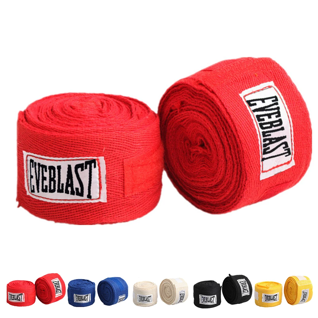 

2 Rolls 3M Cotton Sports Strap Boxing Bandage Sanda Muay Thai Taekwondo Hand Gloves Wraps Boxing Handwraps For Training Bandages