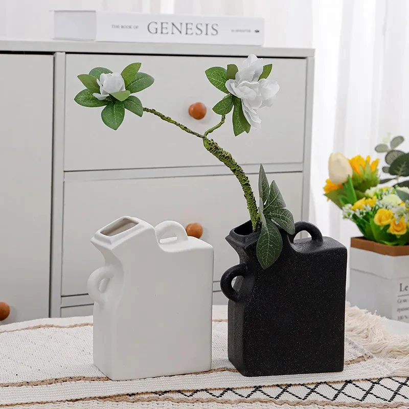 

Nordic Decoration Ceramic Flower Vase Decoration For Home Decor Dried Flowers Vases Room Decoration Bedroom Decoration Home