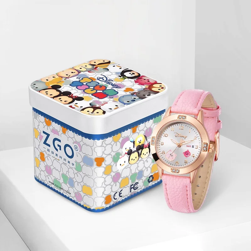 Disney Gift With Box Joint Watch Female Simple Girl Women Child Primary School Student Luminous Quartz Clock Relogio Masculino enlarge